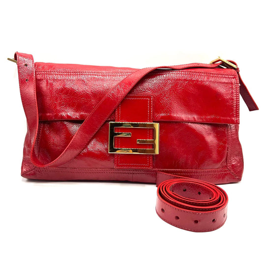 Bolso segunda mano Jumbo baguette de Fendi rojo