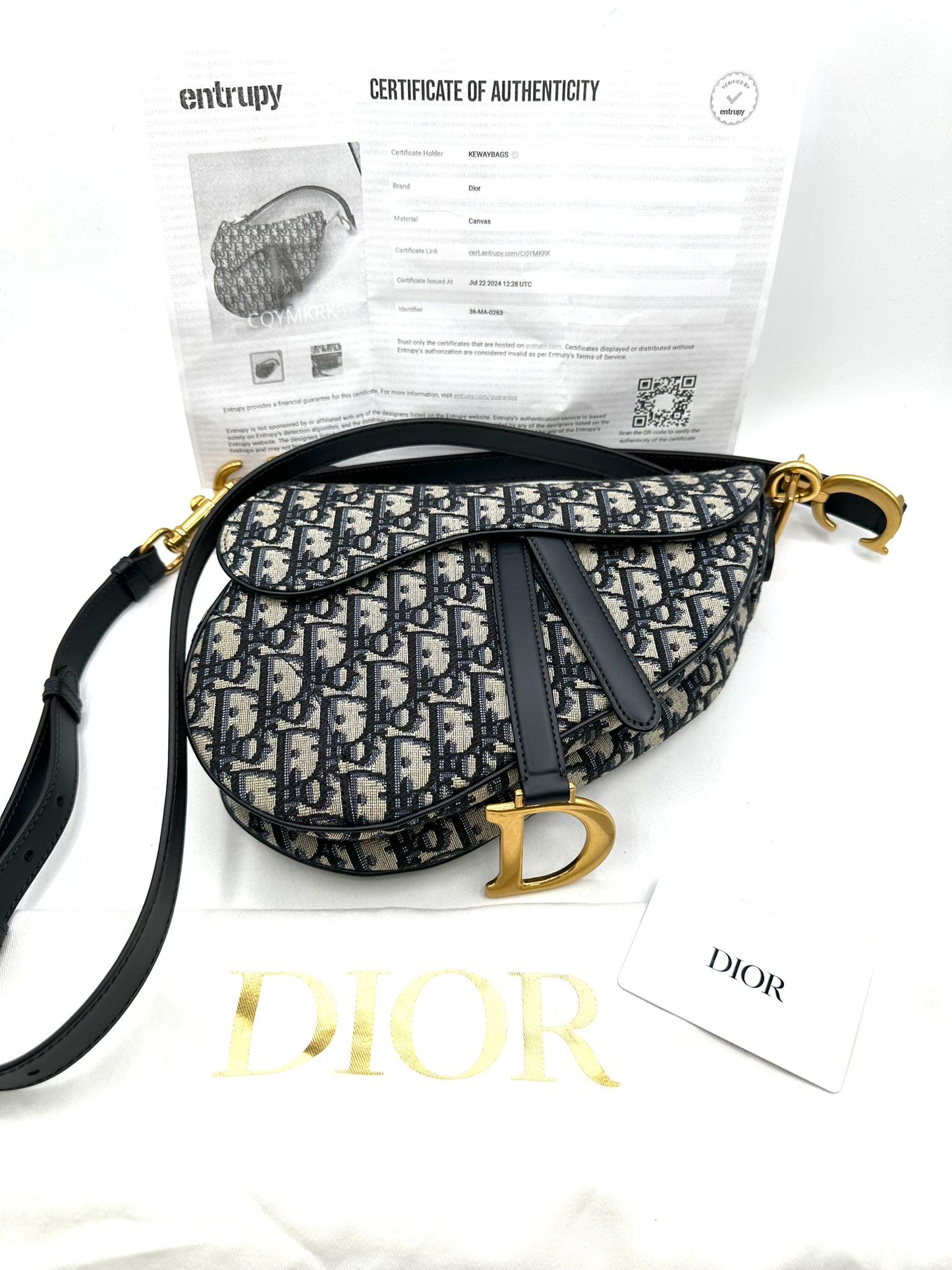 Dior saddle con bandolera