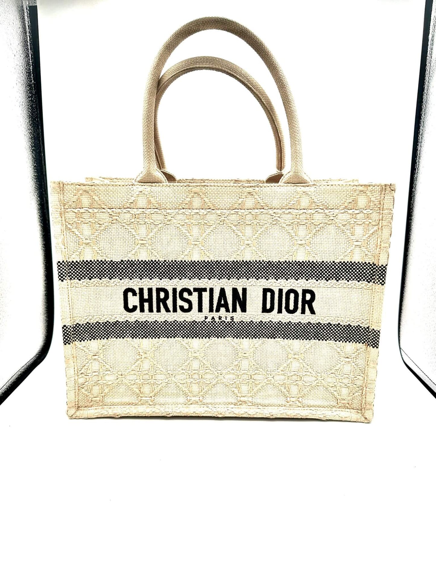 Bolso segunda mano Dior book tote beige