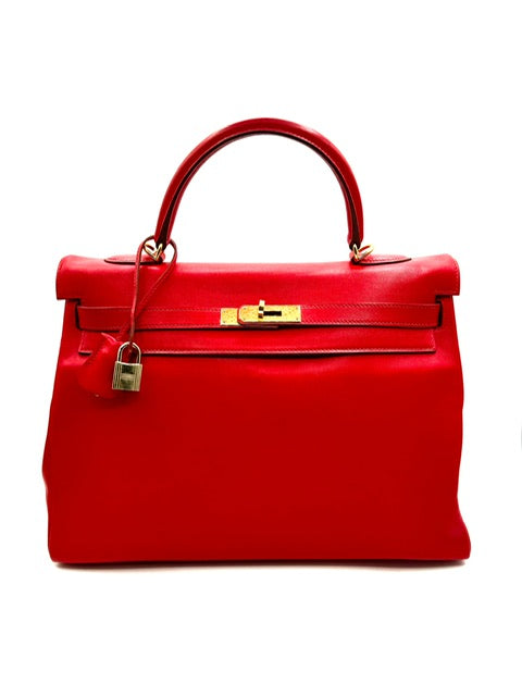 Kelly 35 Hermès rojo