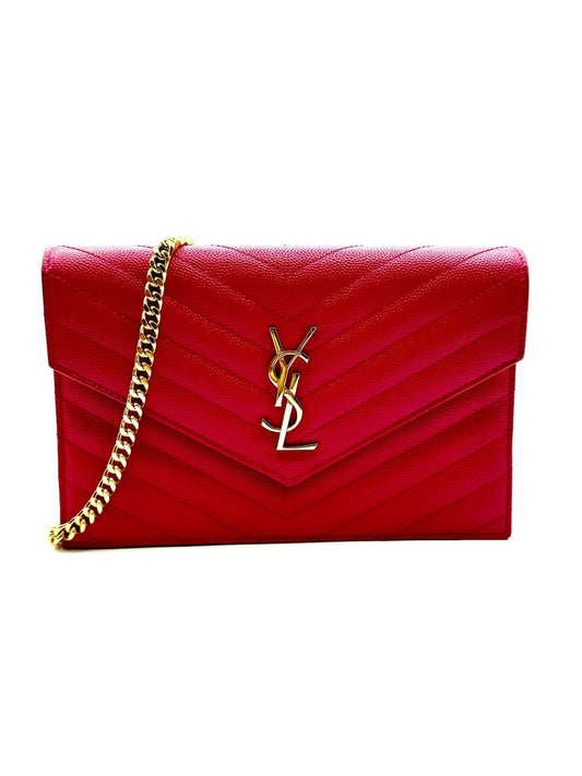 Bolso segunda mano Cartera roja de YSL